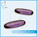 Wuzhou professional cz manufacturer oval amethyst gem cabochon cubic zirconia